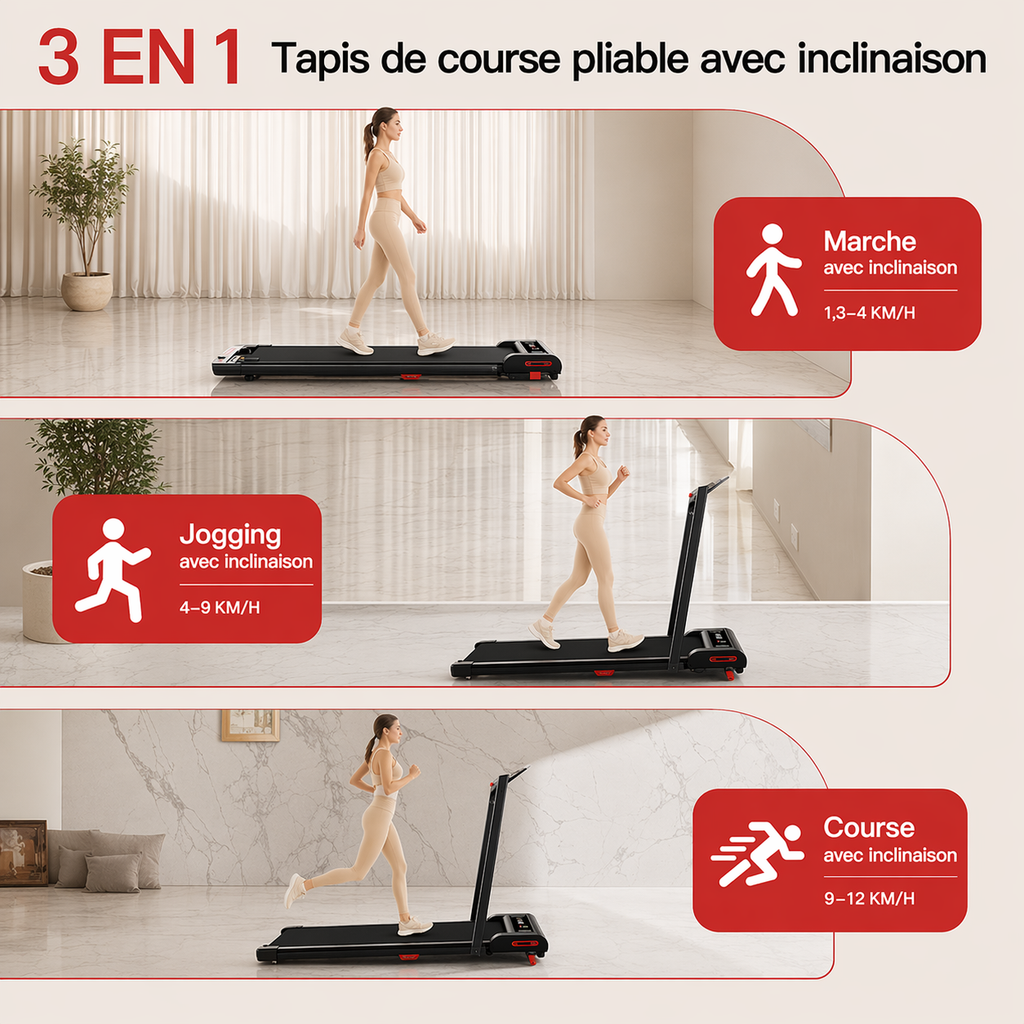Tapis de course AKLUER 480 L-B
