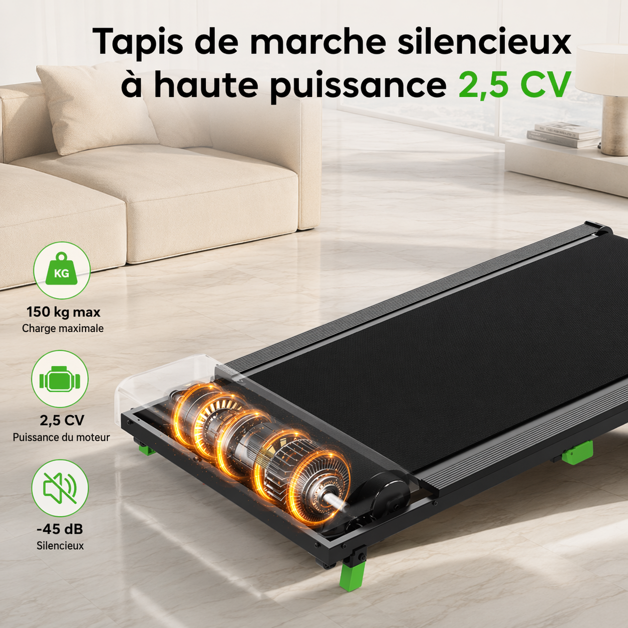 Tapis de course AKLUER 480 L-B